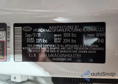 2022 Hyundai Elantra Sel из США, поврежденный, VIN 5NPLM4AG0NH063789